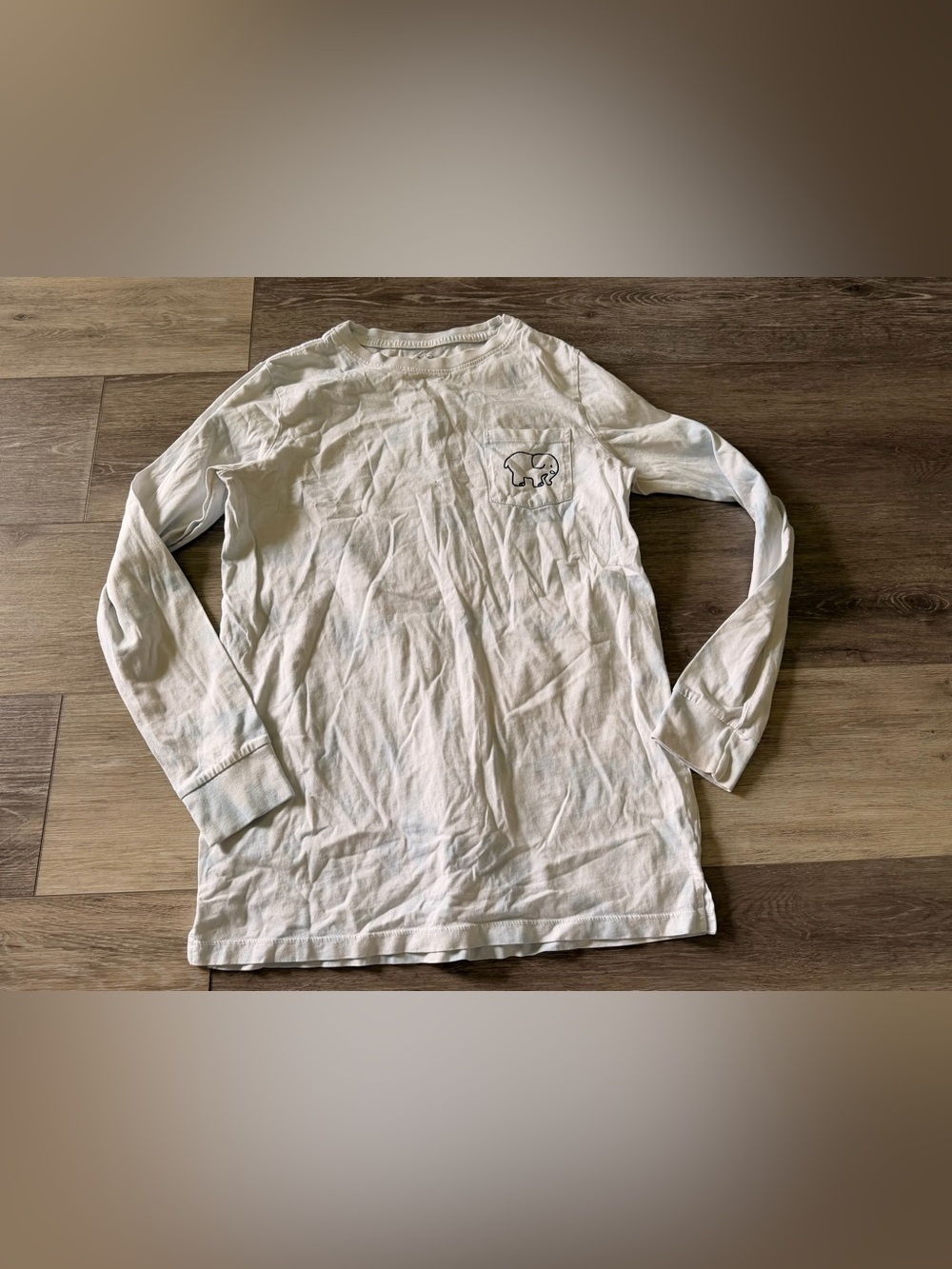 Ivory Ella Blue and White Long Sleeve Tee - XS